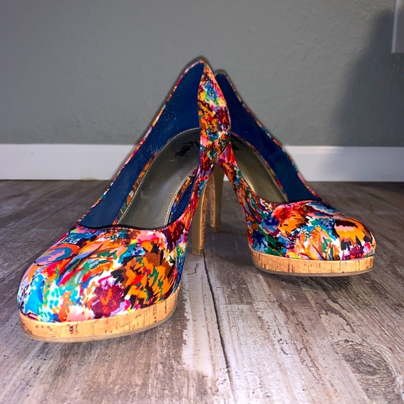 FIONI Clothing Shoes - Fioni multi colored heels